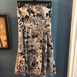 Light blue flower dress.